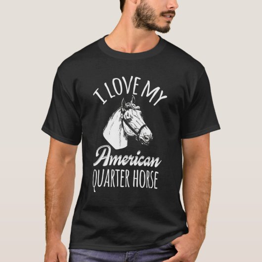 T-shirt Cheval du quart (Devant)