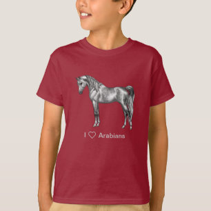 T-shirt Cheval égyptien égyptien Dappy Grey