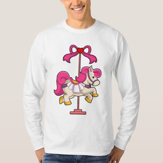 T-shirt Cheval en cheval de carrousel.PNG (Devant)