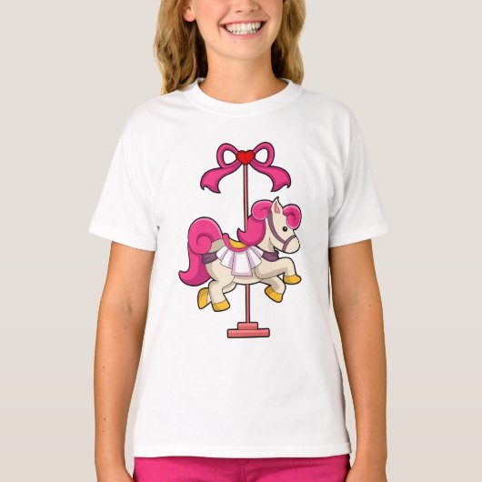 T-shirt Cheval en cheval de carrousel.PNG (Devant)