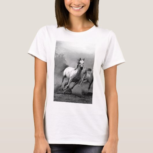 T-shirt Cheval en course (Devant)