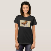 T-shirt Cheval en course (Devant entier)