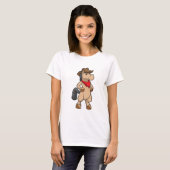 T-shirt Cheval en cow-boy (Devant entier)