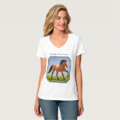 T-shirt Cheval en peau de boule sauvage (Devant entier)