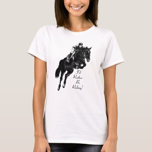 T-shirt Cheval équestre de Hunter Jumper (Devant)