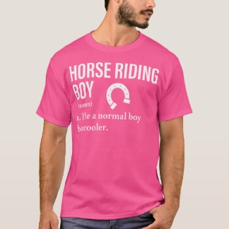 T-shirt Cheval Equestre équitation Garçon Noun Show Jumpin
