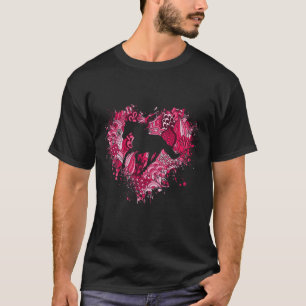 T-shirt Cheval Equestre Rider Aimer Horseback équitation F