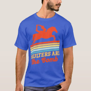 T-shirt Cheval équestre Vaulter Bombe Vaulter Horseback R