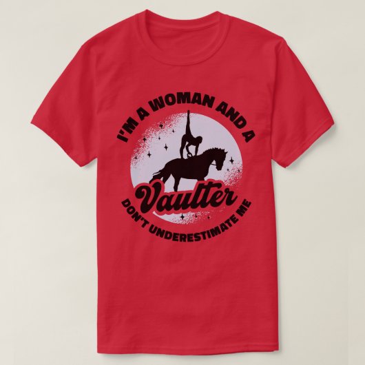 T-shirt Cheval Equestre Voûte Vaulter Équitation (Design devant)