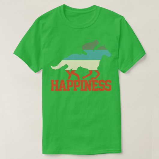 T-shirt Cheval Équitation Équitation Rétro 1 (Design devant)