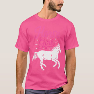 T-shirt Cheval équitation filles