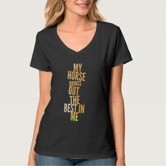 T-shirt Cheval équitation filles femmes équestre cheval 4