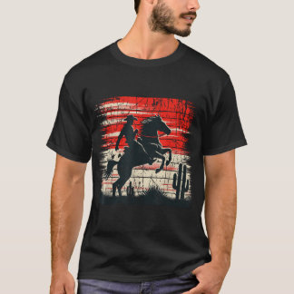 T-shirt Cheval équitation Western Rodeo