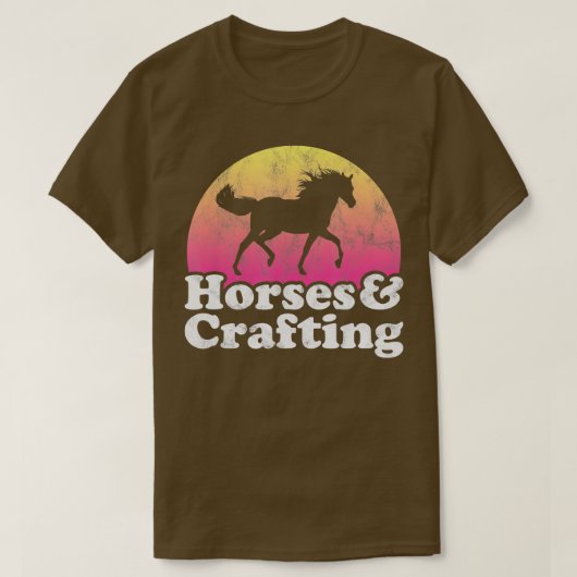 T-shirt Cheval et artisanat Femmes ou filles Chevaux Artis (Design devant)