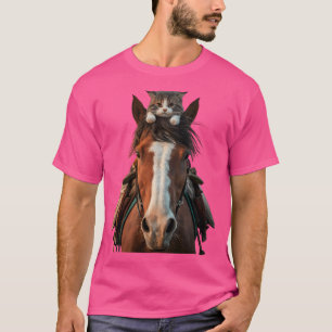 T-shirt Cheval Et Chat