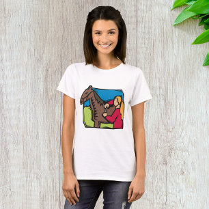 T-shirt Cheval Et Ferme Fille