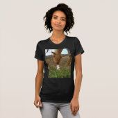 T-shirt cheval et fleur de printemps Bunny (Devant entier)