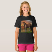 T-shirt Cheval et poney (Devant entier)