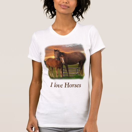 T-shirt Cheval et poney (Devant)