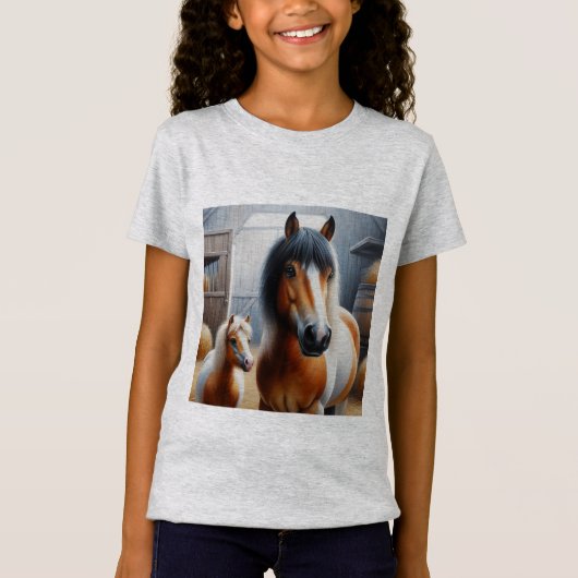 T-Shirt Cheval et Pony (Devant)