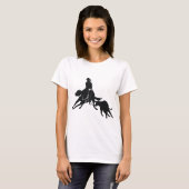 T-shirt Cheval et vache de coupe (Devant entier)