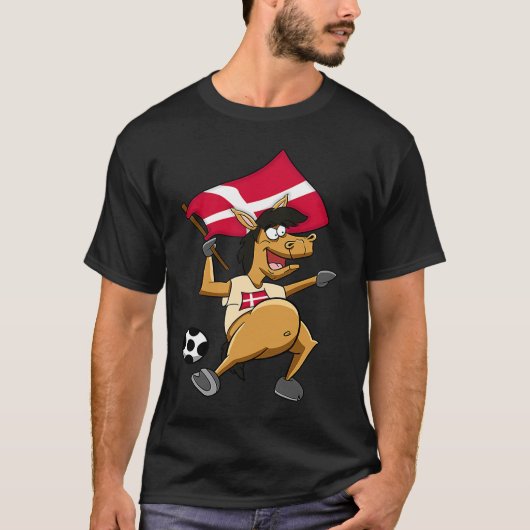T-shirt Cheval fan Danemark (Devant)