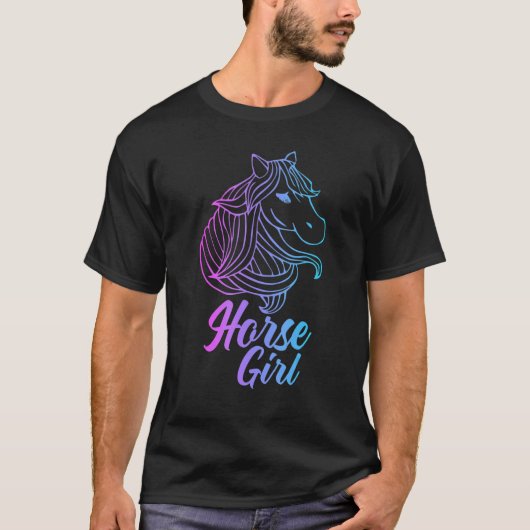 T-shirt Cheval fille (Devant)
