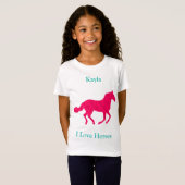 T-Shirt Cheval fille (Devant entier)