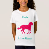 T-Shirt Cheval fille (Devant)
