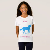 T-Shirt Cheval fille (Devant entier)