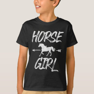 T-shirt Cheval Fille Animal Horseback équitation Equestre