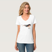 T-shirt Cheval Flammes, Cheval Logo, Cheval (Devant entier)
