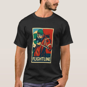 T-shirt Cheval Flightline, Course Hippique, Del Mar, Santa