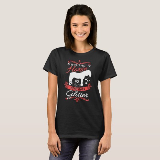 T-shirt Cheval friésien Dit Cadeaux Femmes Cheval (Devant entier)