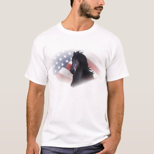 T-shirt Cheval frison (Devant)