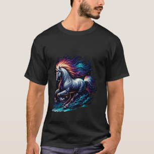 T-shirt Cheval galactique dans le ciel étoilé