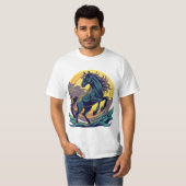 T-shirt cheval galopant (Devant entier)