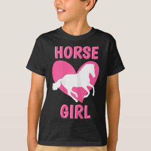T-shirt Cheval Girl équitation équitation Equestre Horse L