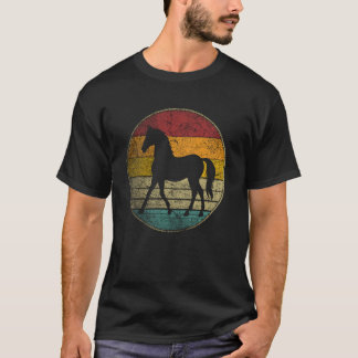 T-shirt Cheval - Graphique Rétro Amour Femmes Enfants Homm