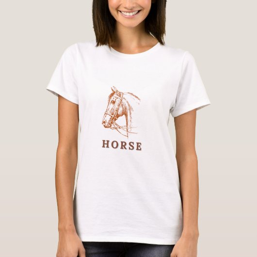 T-Shirt Cheval Gratuit (Devant)