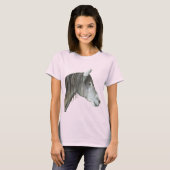 T-shirt Cheval Gris (Devant entier)