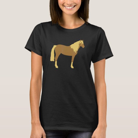T-shirt cheval Haflinger (Devant)