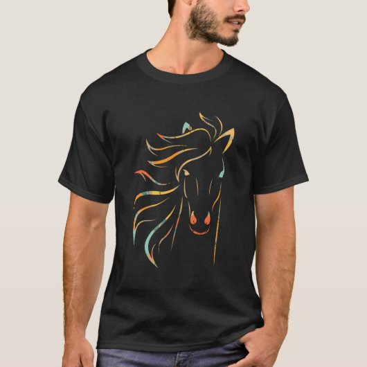 T-shirt Cheval Head Esquireian Design (Devant)
