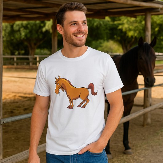 T-shirt Cheval heureux