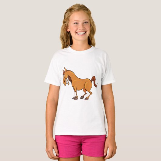 T-shirt Cheval heureux (Devant entier)
