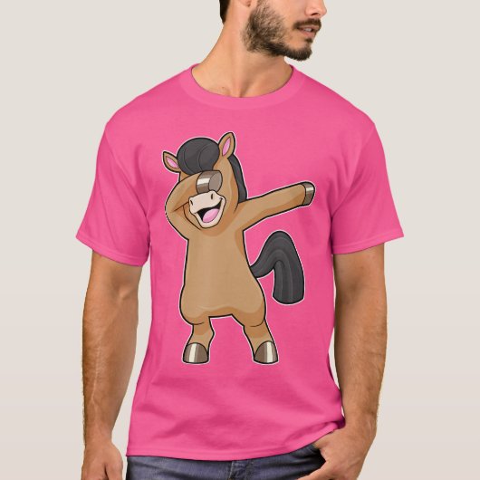 T-shirt Cheval Hip hop Dance Dab (Devant)