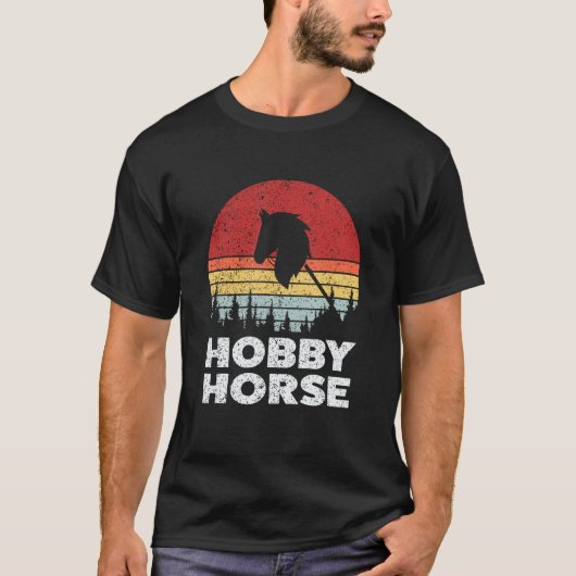 T-shirt cheval hobby Retro (Devant)