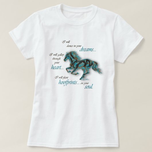 T-shirt Cheval inspirant (Design devant)