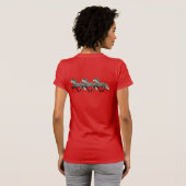 T-shirt Cheval islandais Astrid Art Déco (Dos entier)