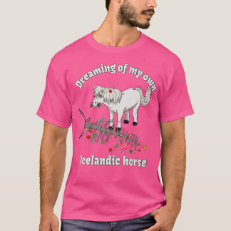 T-shirt Cheval islandais Poney de selle Noël Filles Garçon